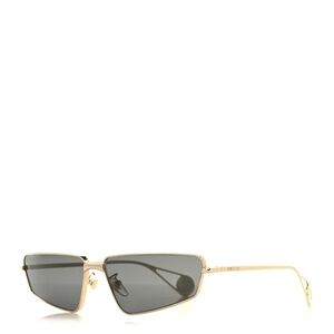 Gucci Gold Frame Sunglasses with Black Lenses